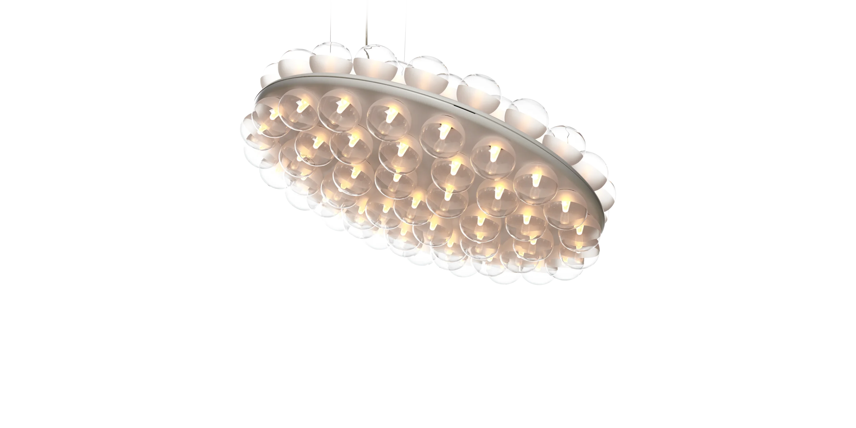 Prop Light Round Double suspension tilted on front view